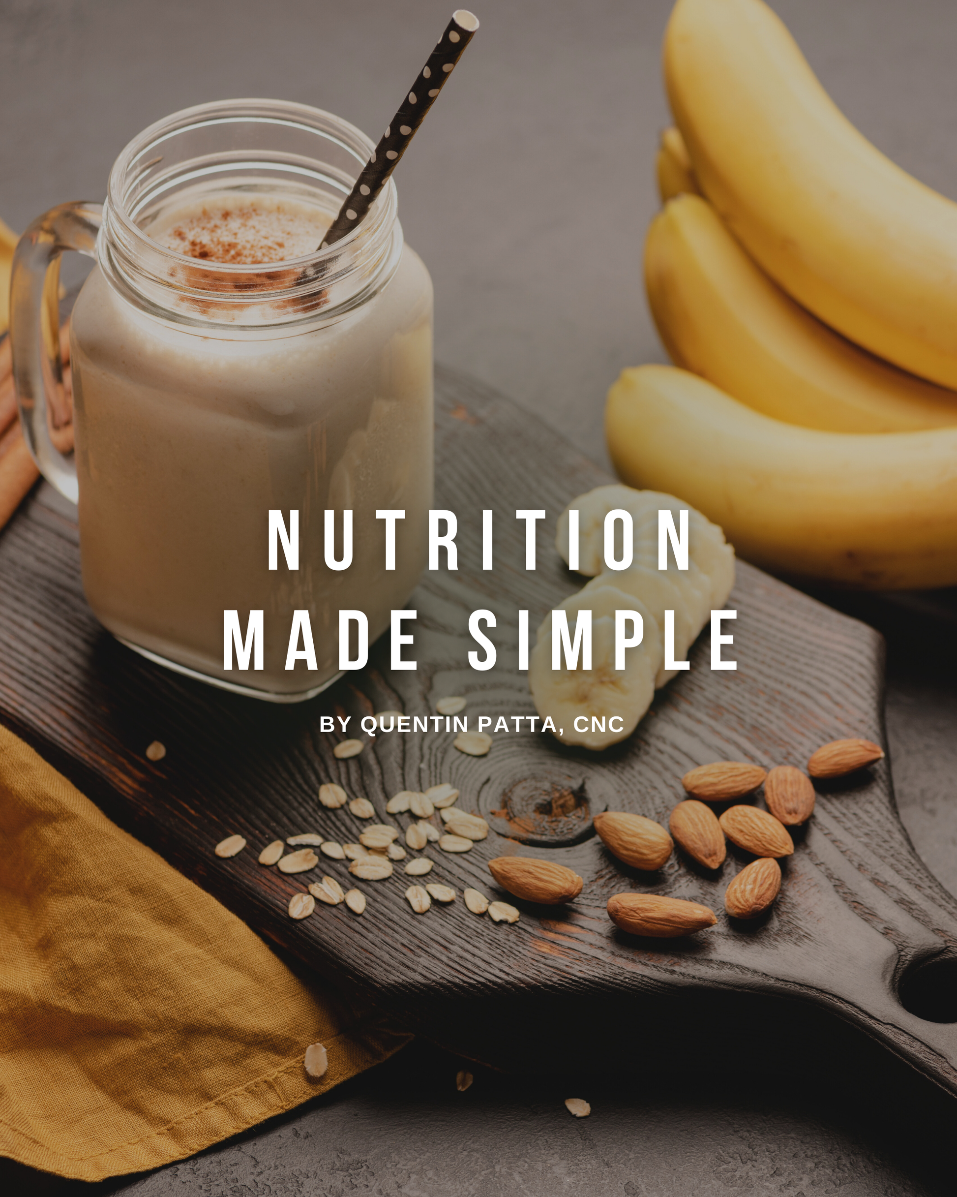 Quentin PATTA Certified Nutrition Coach Nutrition Made Simple Cover Lose Fat Build Muscle 
